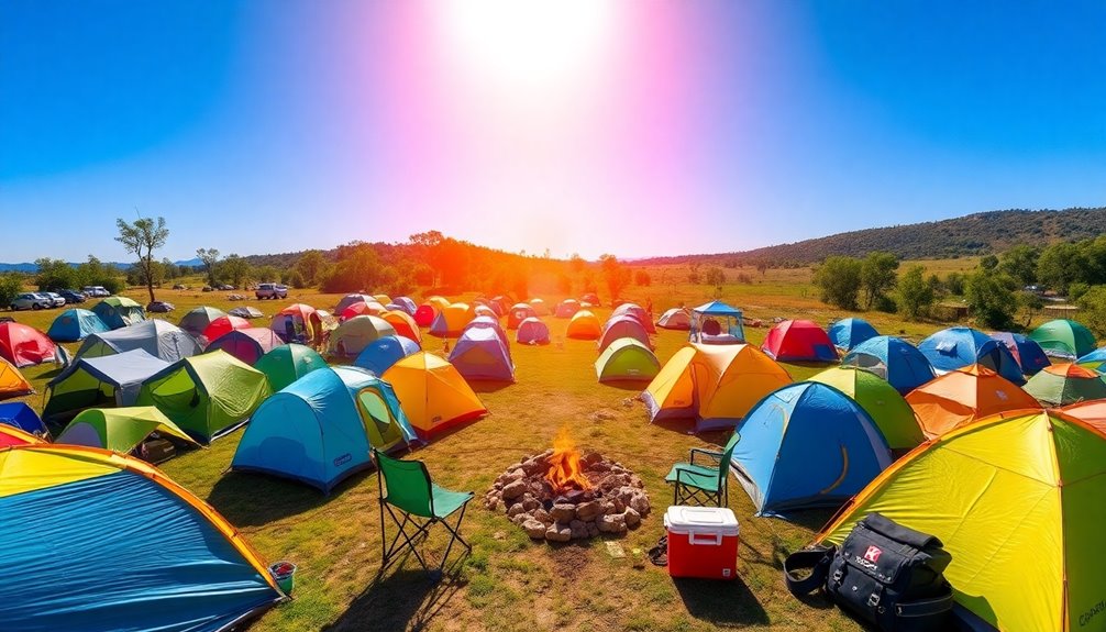 camping gear and supplies