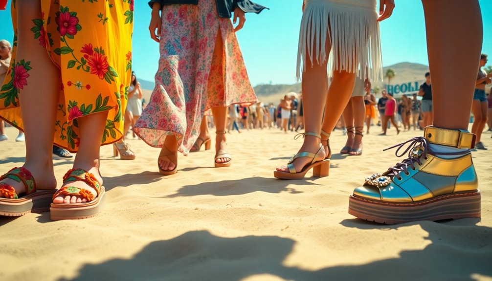 comfortable stylish festival footwear