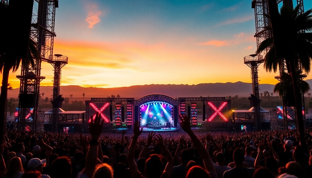 iconic music festival venue