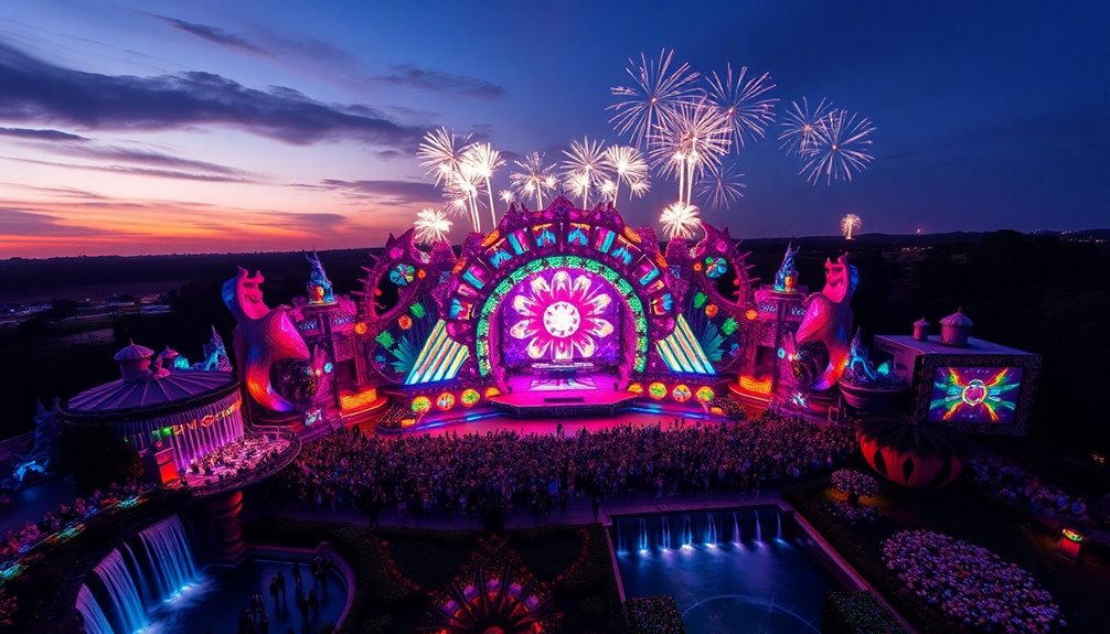 stunning tomorrowland stage designs