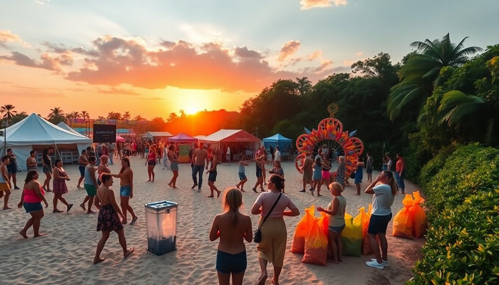 sustainable practices at festival