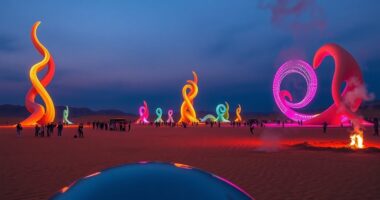 unique art at burning man