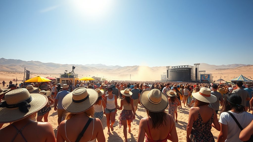 beat desert heat crowds