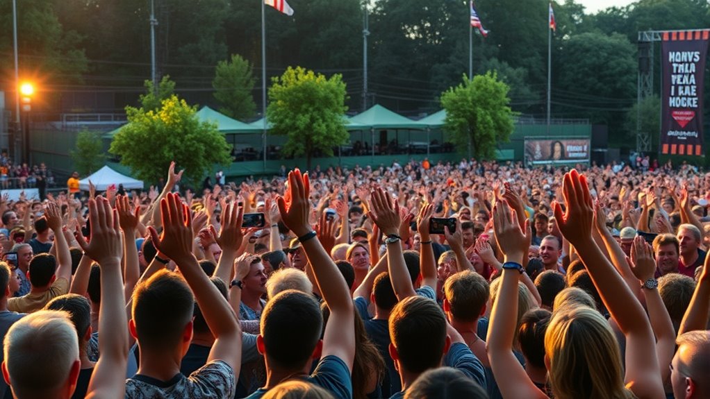 crowd engages in powerful connection