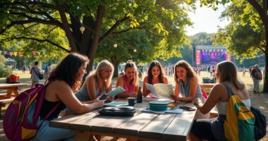 group festival trip planning