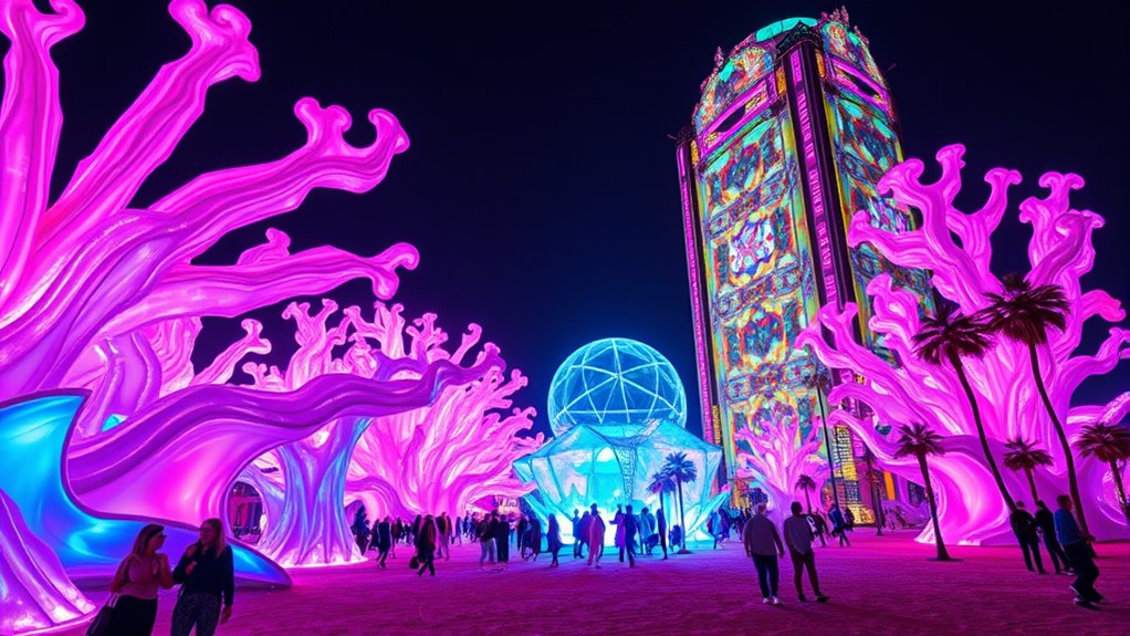 interactive art blending technology