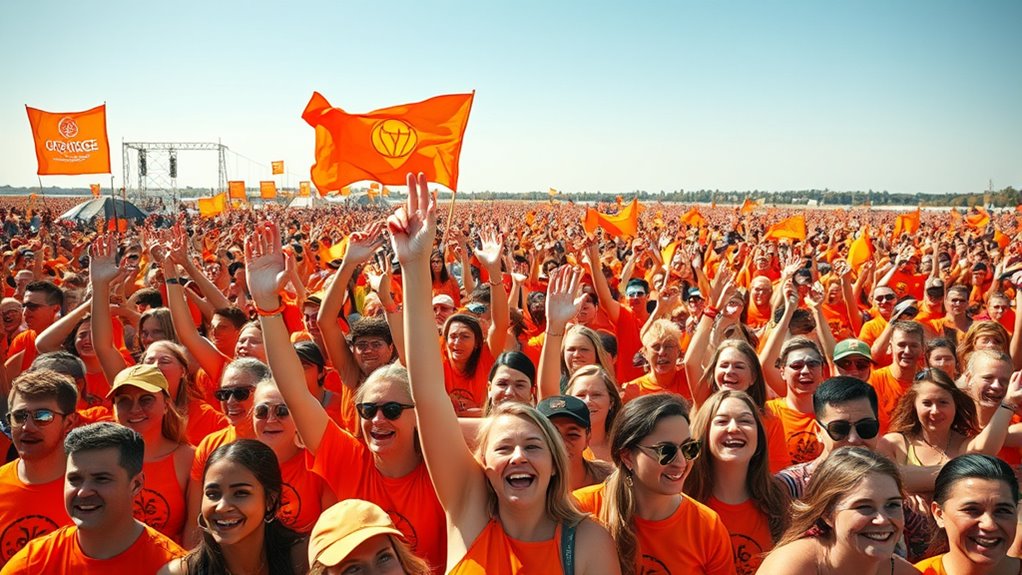 vibrant community spirit celebration