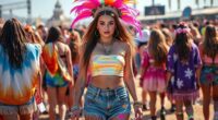 vibrant festival outfit ideas