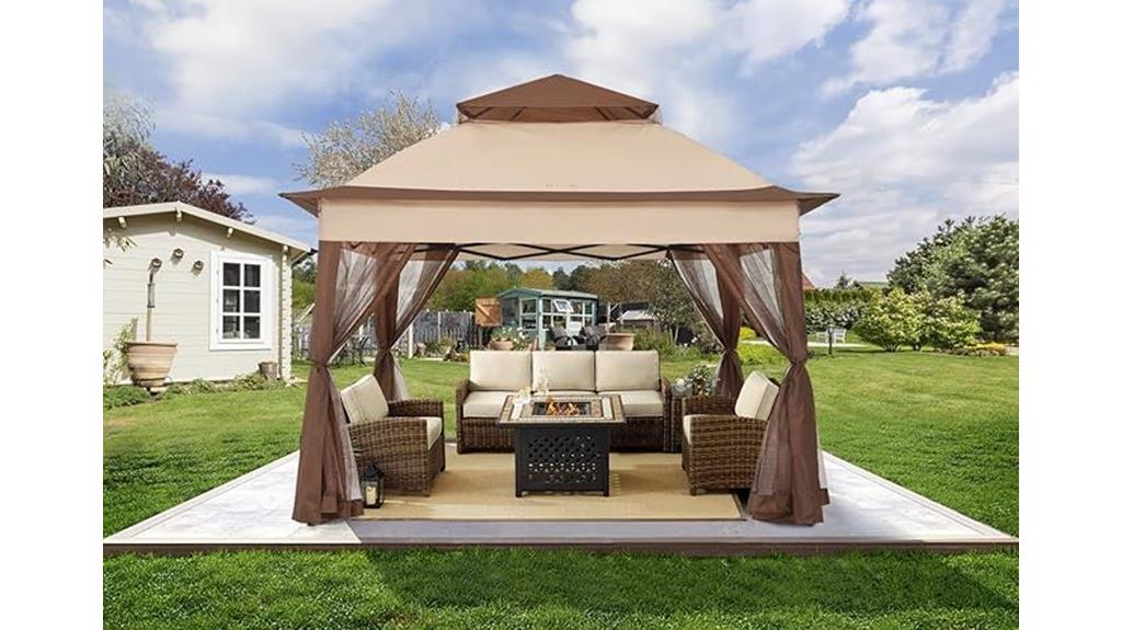 11x11 mosquito net gazebo