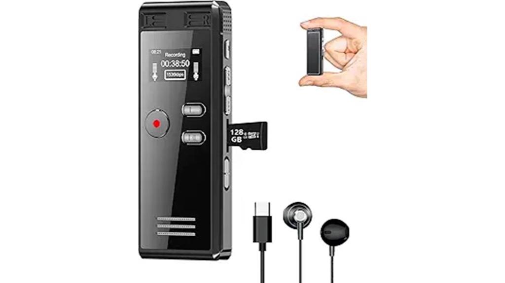 128gb voice recorder