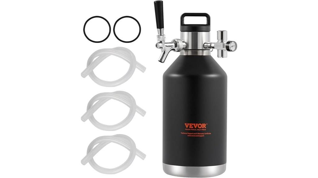 128oz stainless steel keg