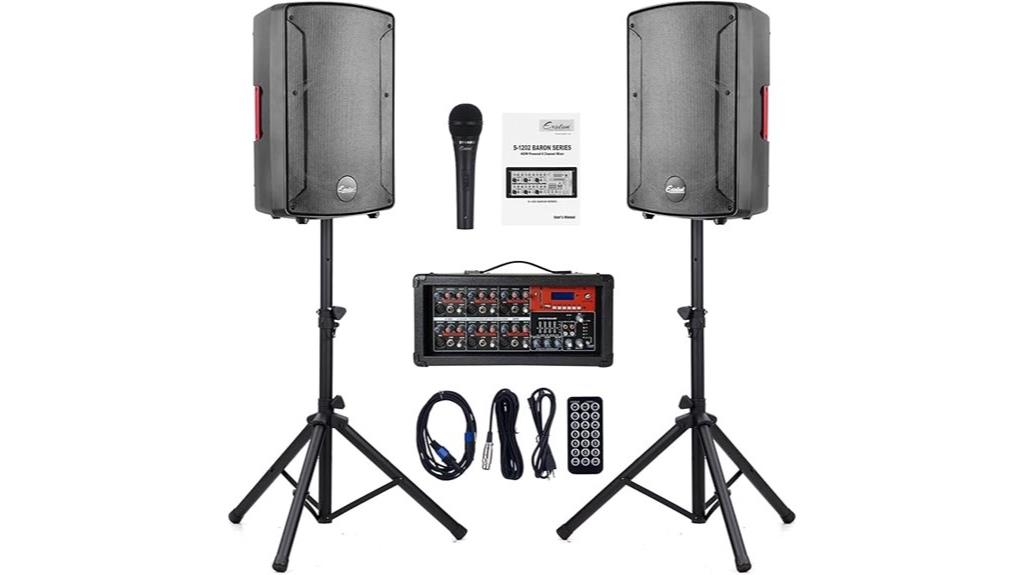 12 inch bluetooth pa system