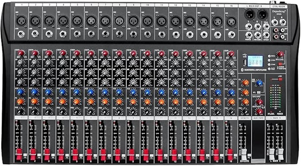 16 channel bluetooth mixer