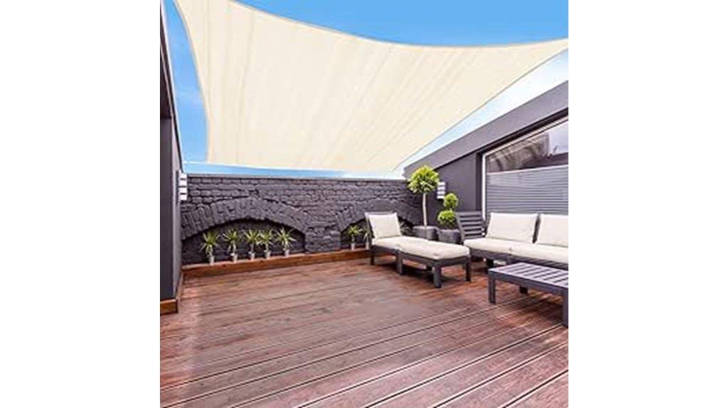 20x20 square sun shade