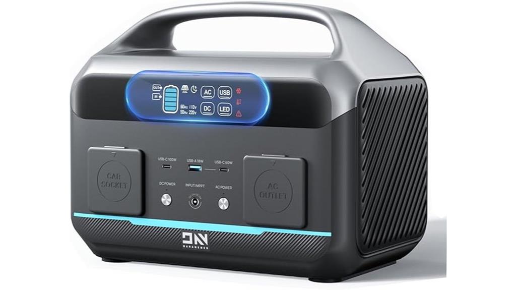 600w portable solar generator