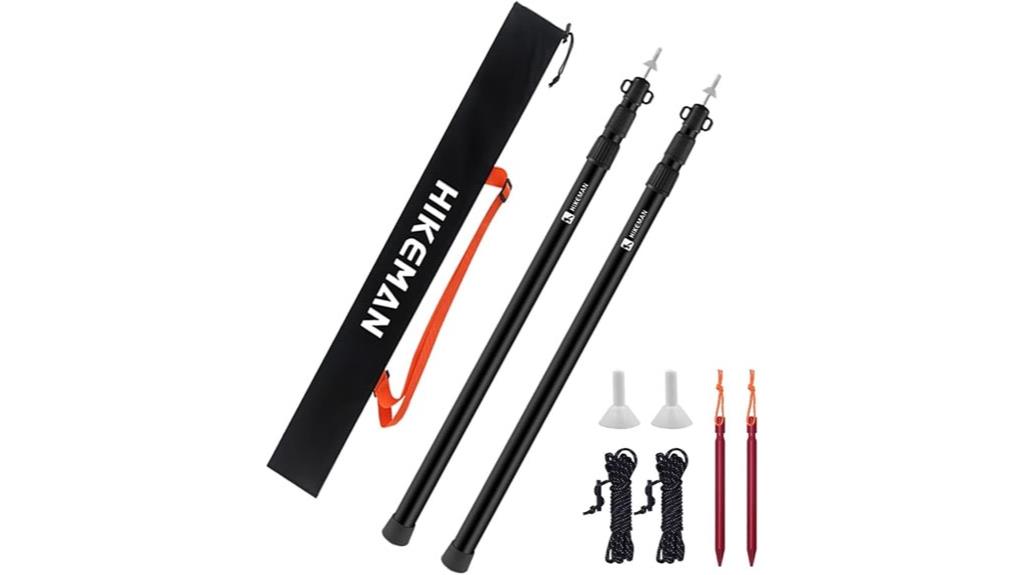 adjustable camping tent poles
