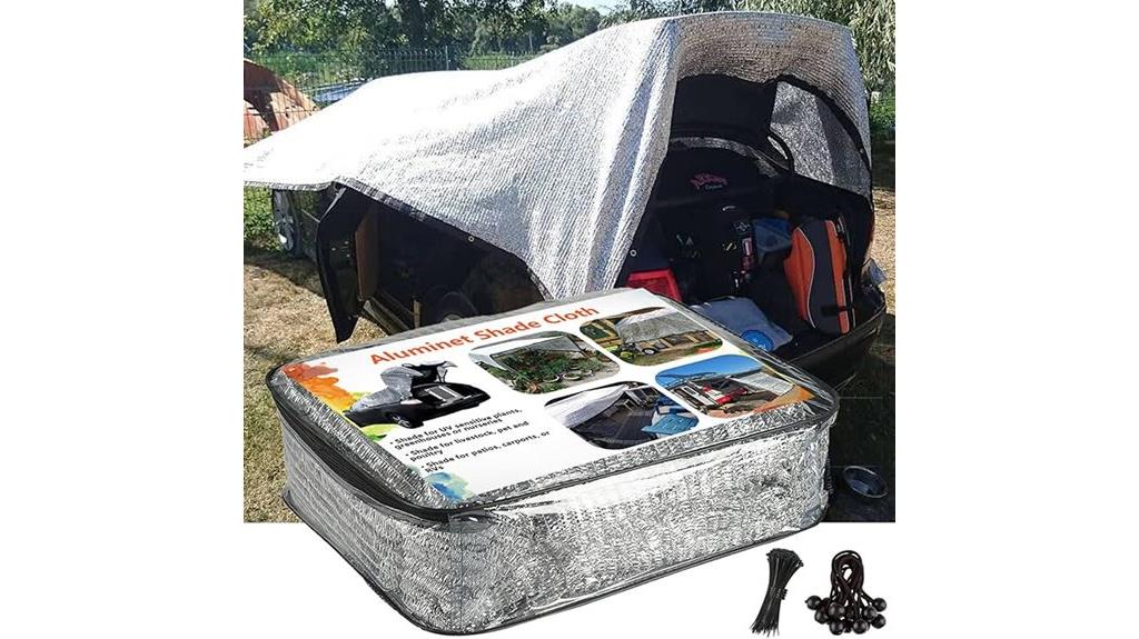 aluminum garden shade cloth