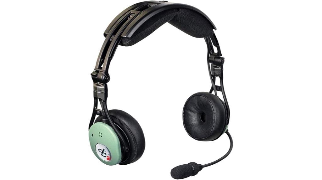 aviation headset with hybrid noise cancellation