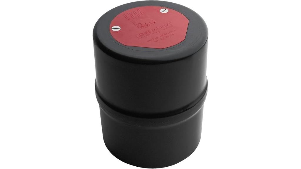 bear resistant camping canister