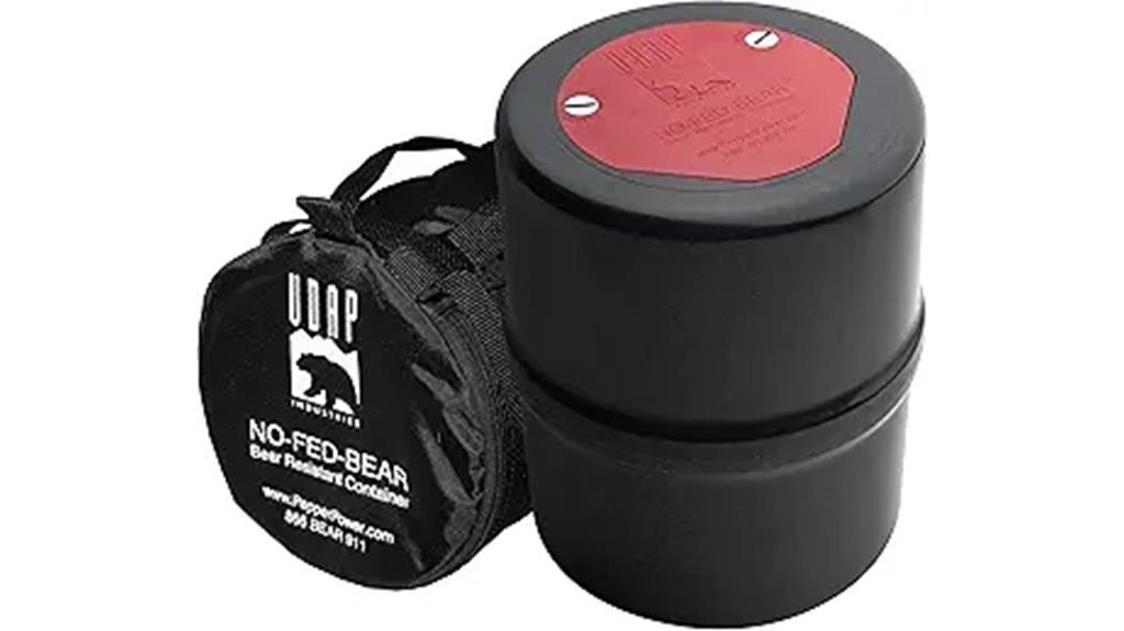bear resistant food storage canister