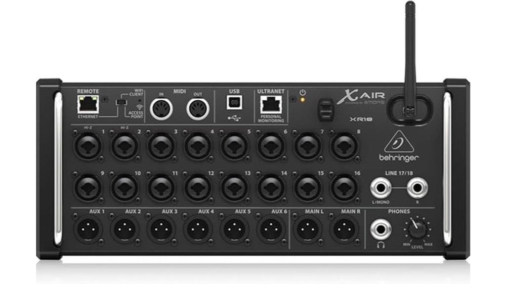 behringer xr18 digital mixer