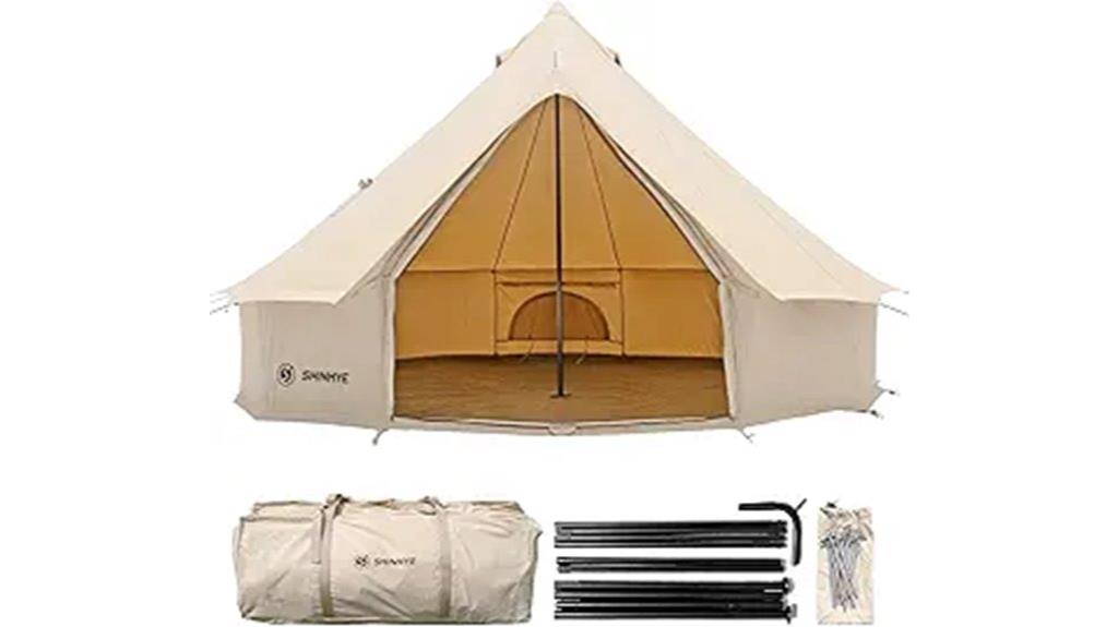 canvas bell tent glamping