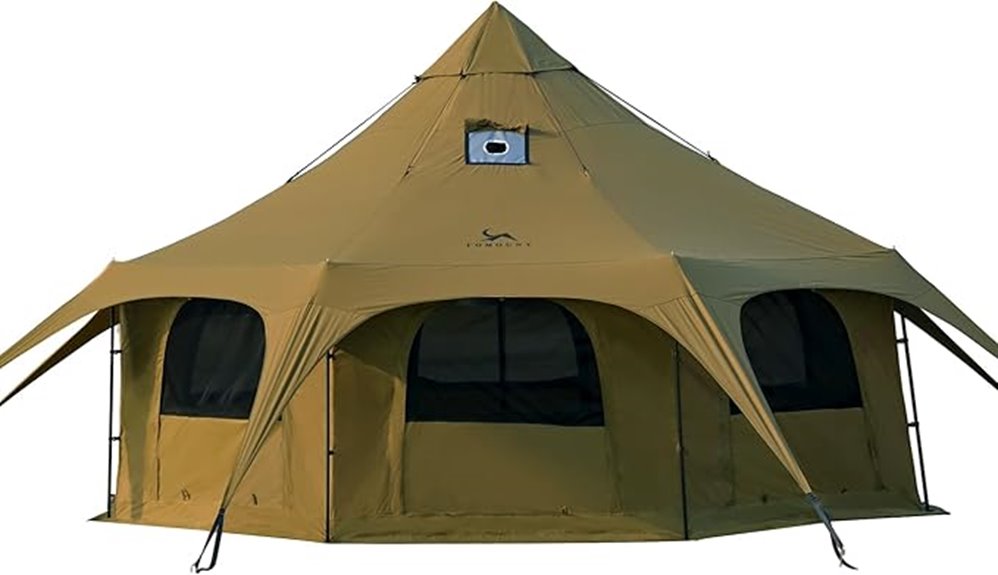 canvas camping bell tent
