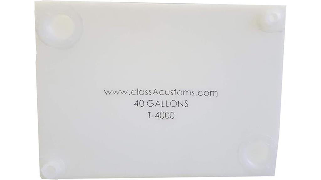 class a rv fresh water tank