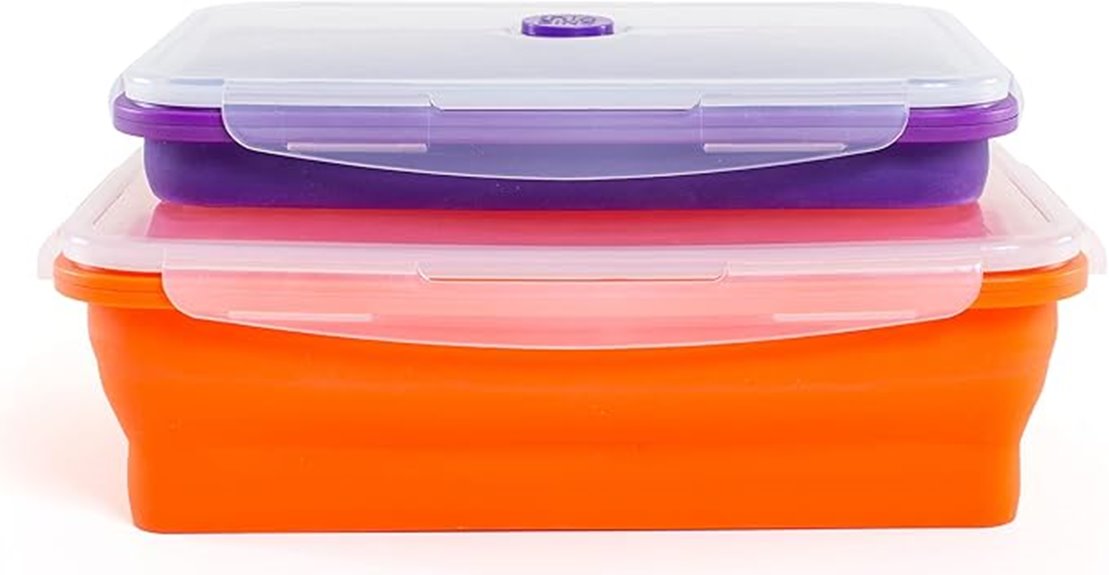 collapsible kitchen food containers