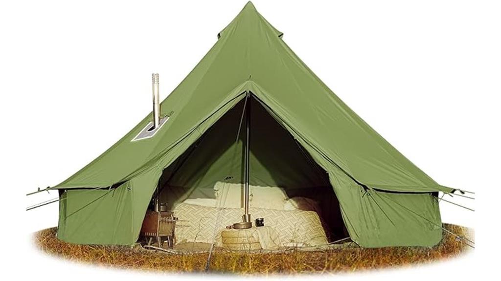 cotton canvas bell tent