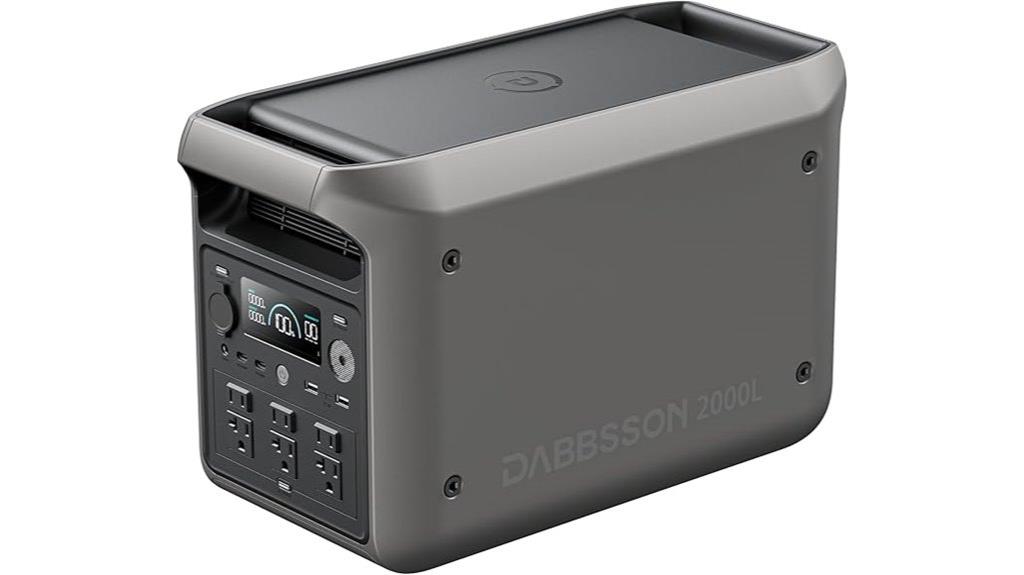 dabbsson 2000l solar generator