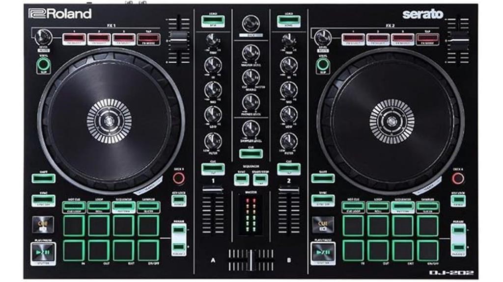 dj controller with drum machine