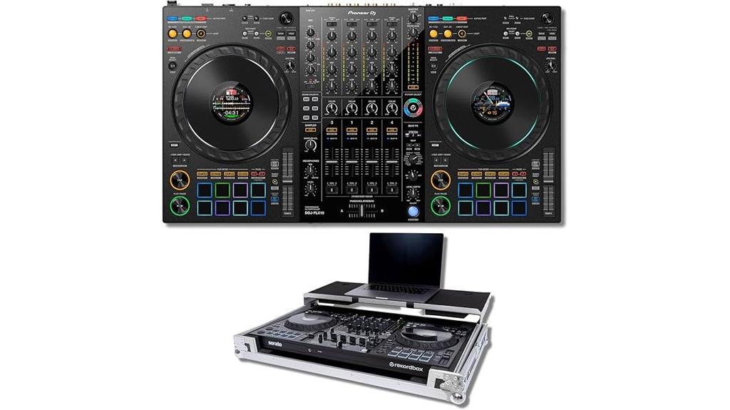 dj controller with flight case