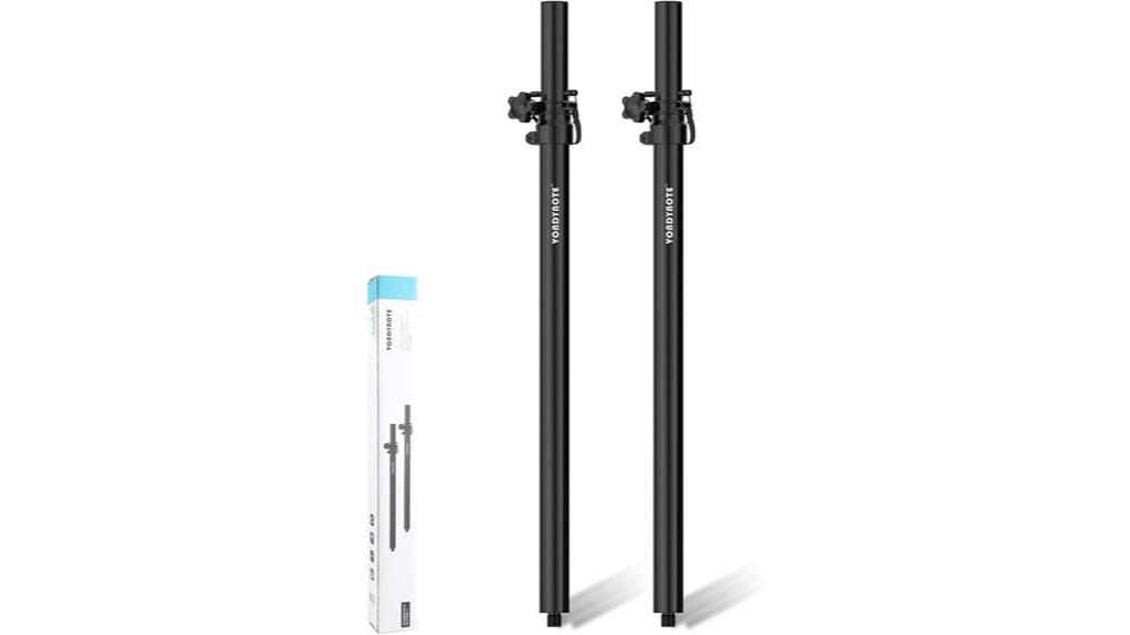 dual adjustable subwoofer poles