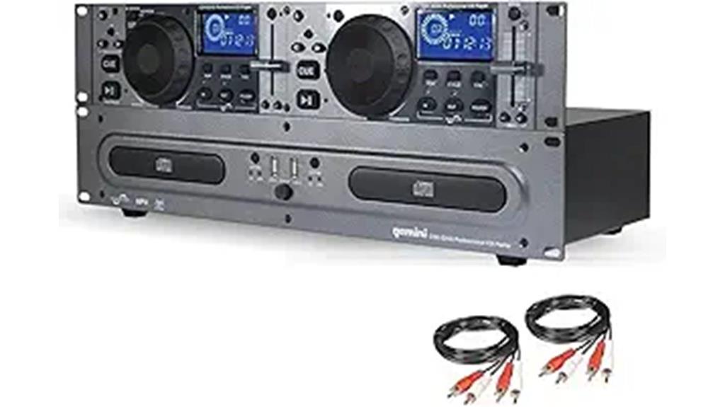 dual cd and usb player