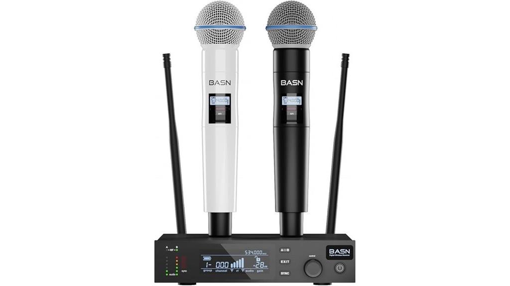 dual channel wireless microphone