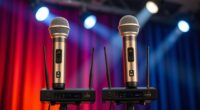 dual channel wireless microphone systems