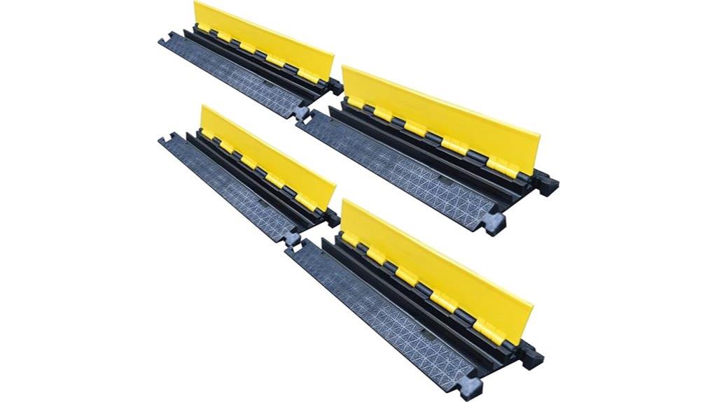 durable rubber cable ramp