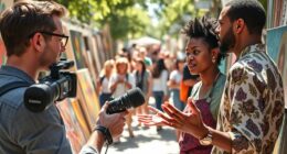 effective on site artist interviews