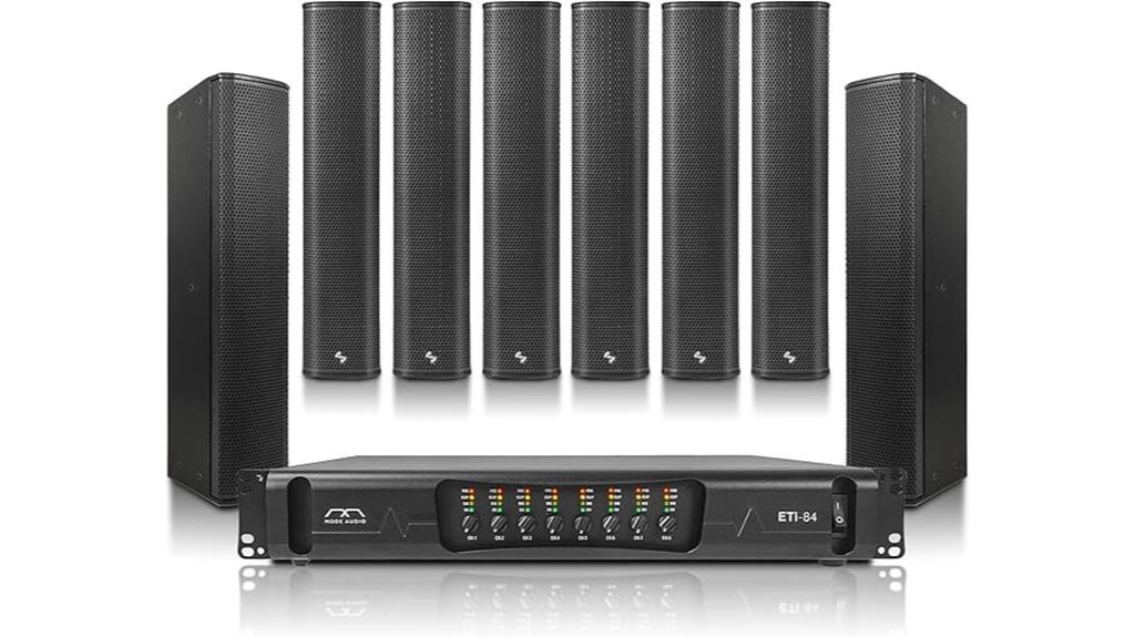 eight speaker sound system