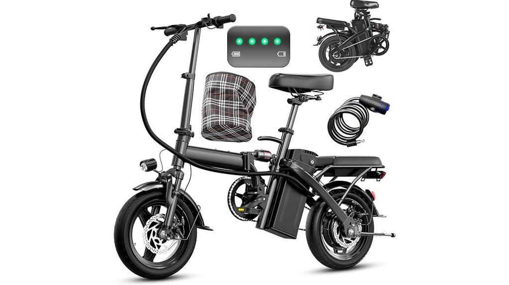 electric folding bike details