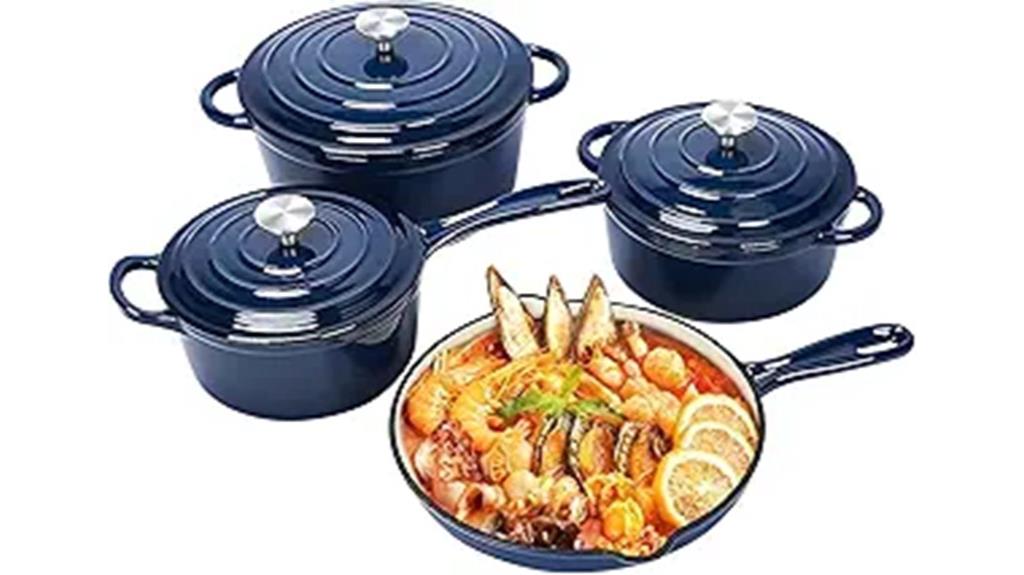 enameled cast iron set