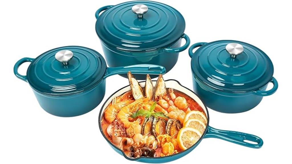 enamelled cast iron set