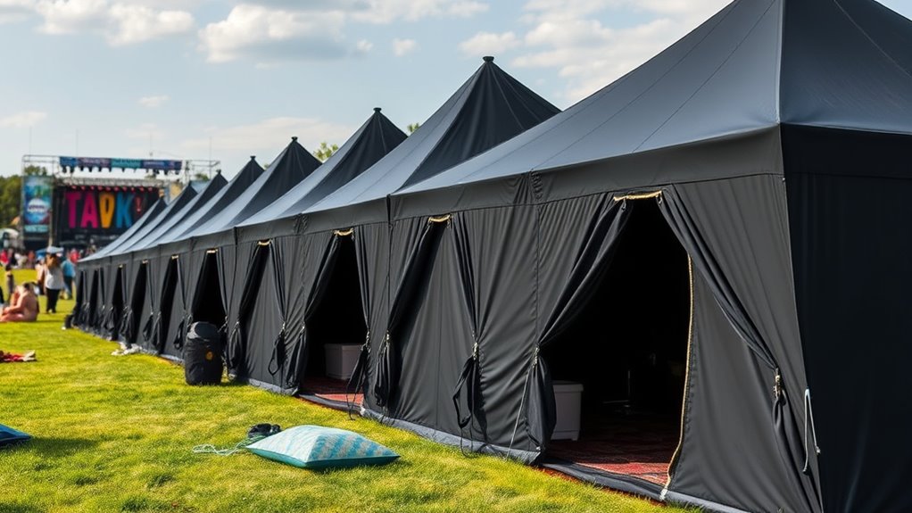 festival nap blackout tents
