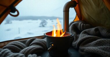 festival tent stove options
