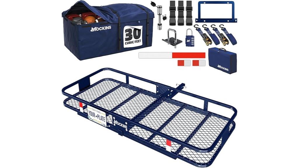 foldable hitch cargo carrier