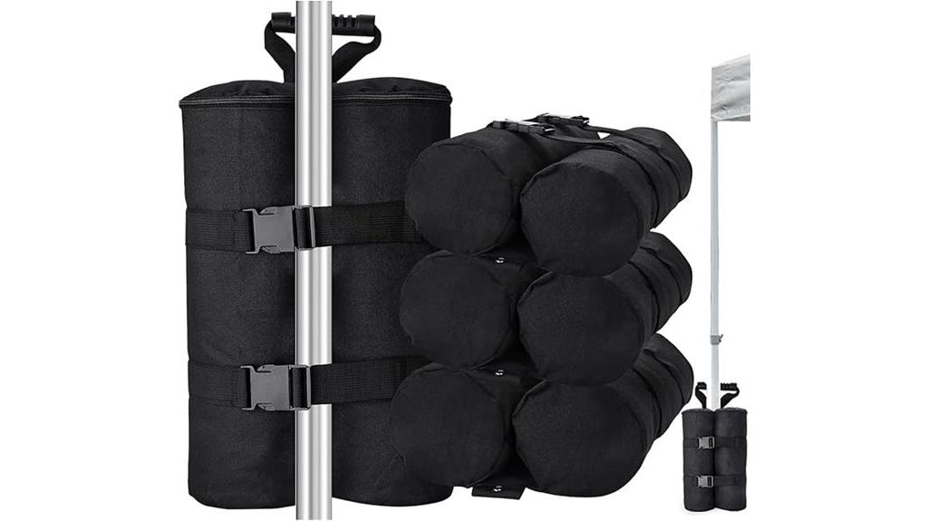 four 60 lb sandbags