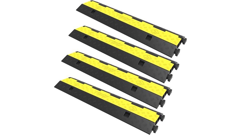 four channel cable ramp