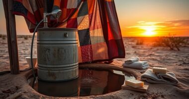 greywater management on playa