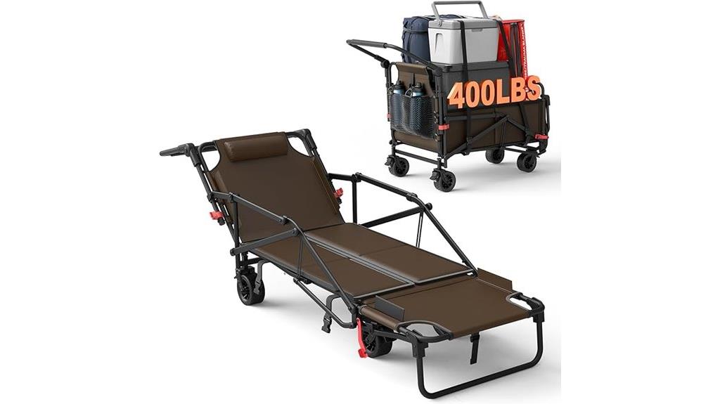 heavy duty brown folding wagon